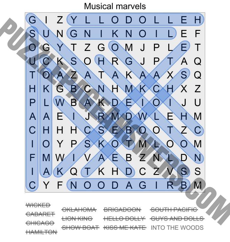 Puzzle Page Word Search Issue 1 Page 8 Answers PuzzlePageAnswers com