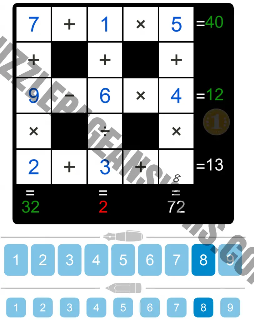 Puzzle Page Cross Sum December 13 2018 Answers PuzzlePageAnswers com