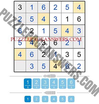 Puzzle Page Sudoku Issue 1 Page 7 Answers - PuzzlePageAnswers.com