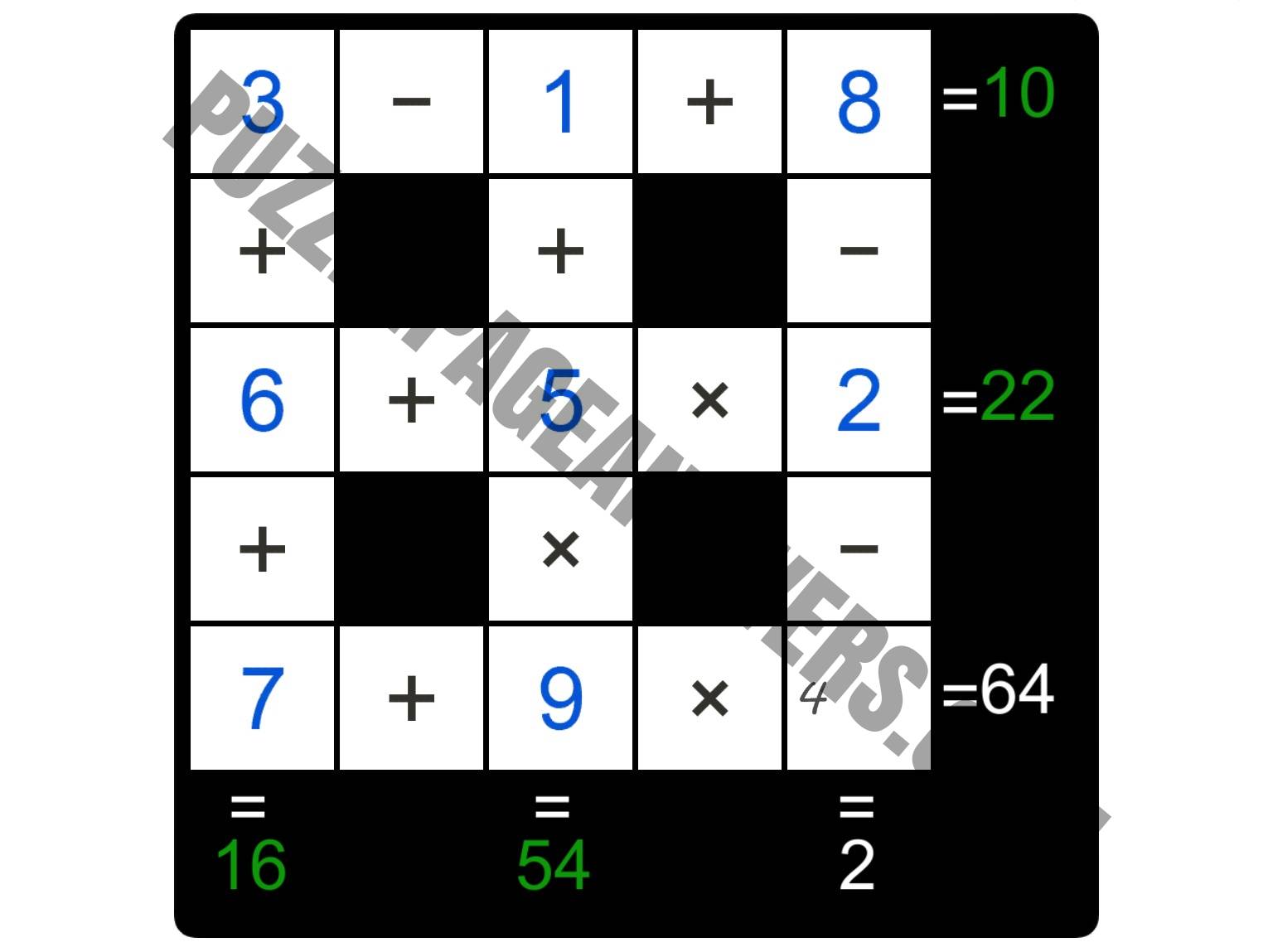 Puzzle Page Cross Sum March 6 2019 Answers PuzzlePageAnswers com