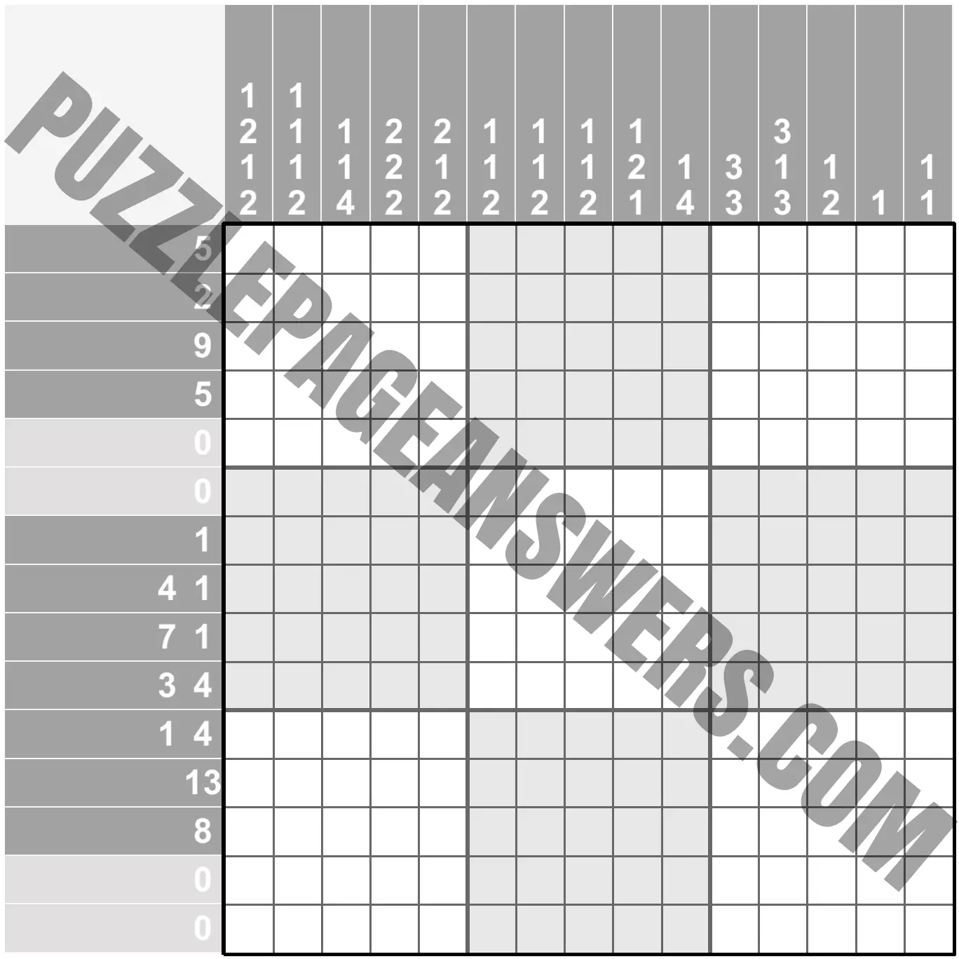 Puzzle Page Picture Cross June 23 2019 PuzzlePageAnswers com