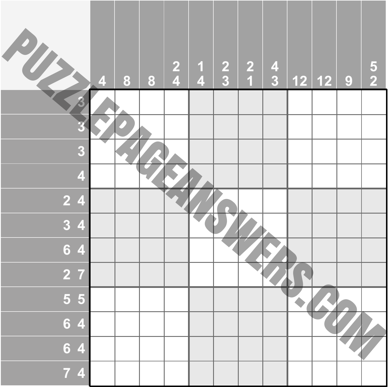 Puzzle Page Picture Cross August 14 2020 PuzzlePageAnswers com