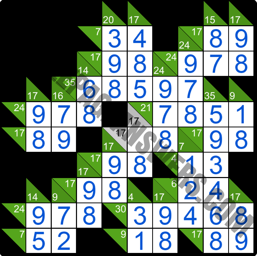 Puzzle Page Kakuro January 26 2021 Answers PuzzlePageAnswers com