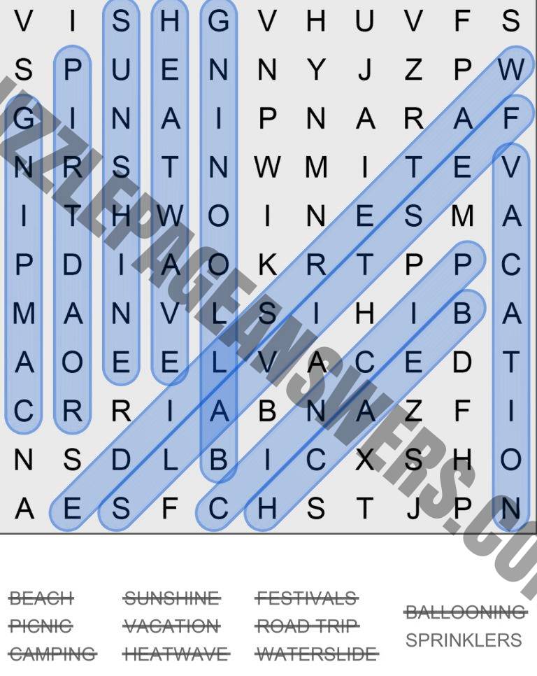 Puzzle Page Word Search April 2 2021 Answers PuzzlePageAnswers com