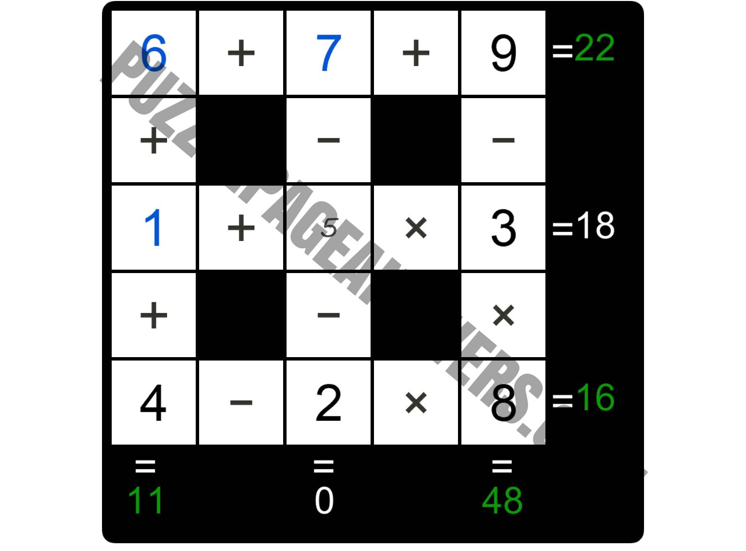 Puzzle Page Cross Sum May 4 2022 Answers PuzzlePageAnswers com